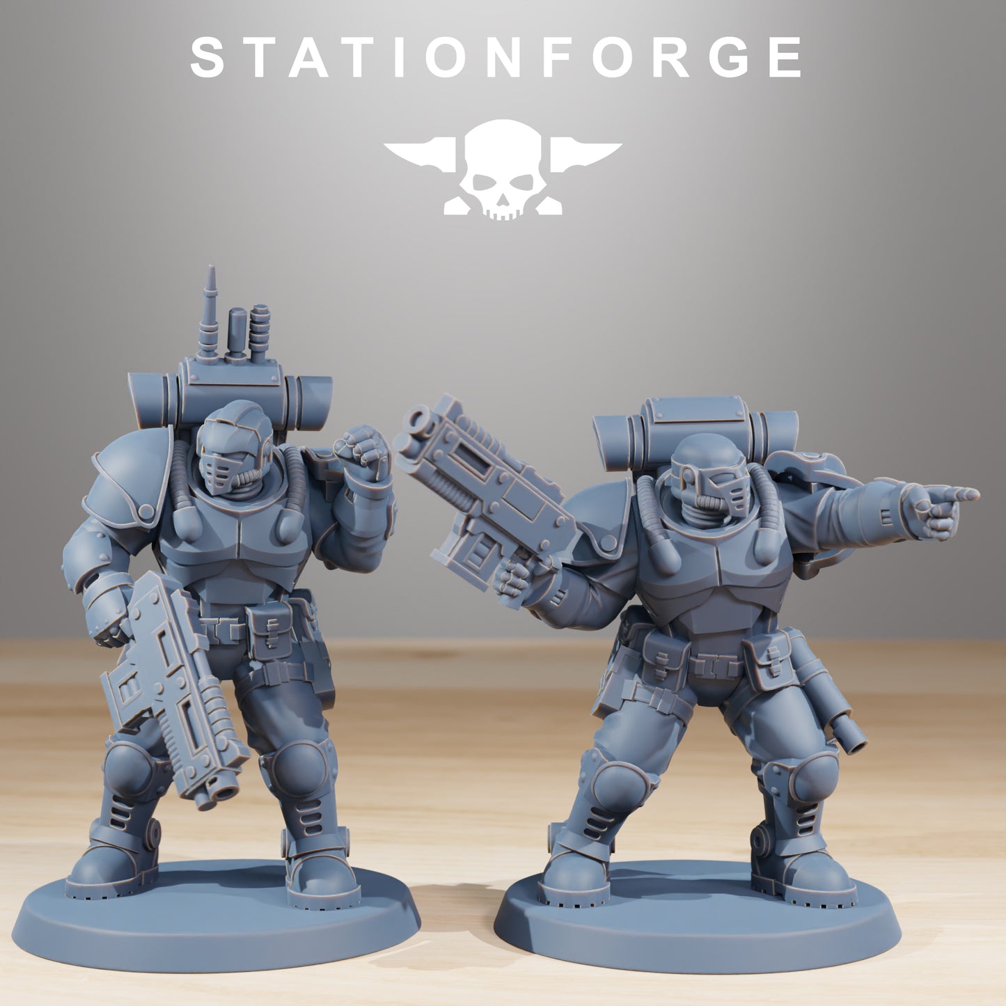 Socratis Light Infantry | Socratis Knights (10) - MKX Prime Brothers - Stationforge - 3d Printed Mini Marines