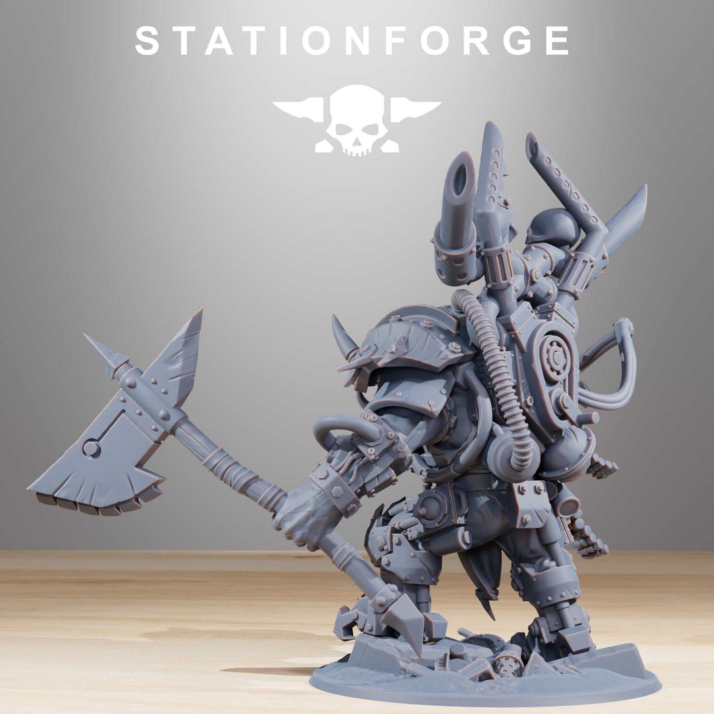 Troll Boss Orkaz | Space Orcs (1) - Stationforge | 3D-printed Miniatures