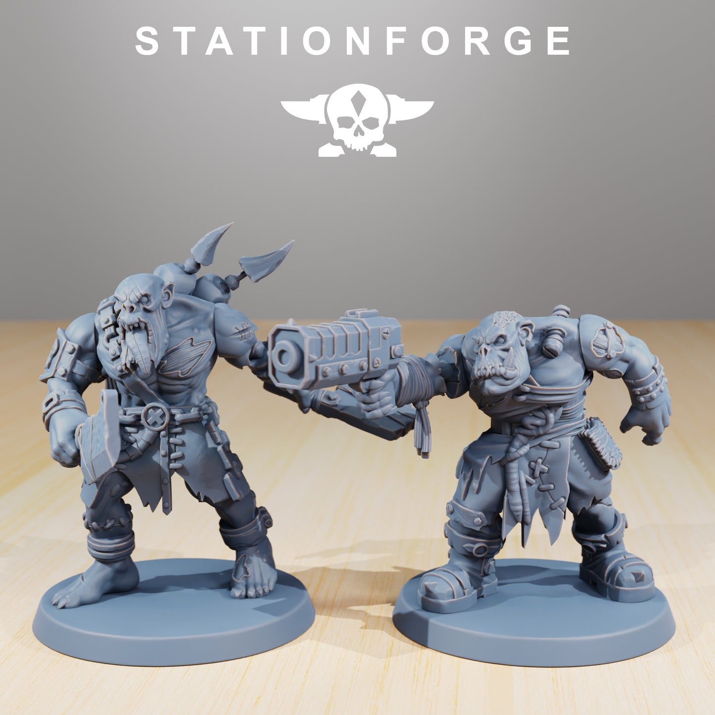 Plague Spredaz Orkaz | Space Orcs (10) - Stationforge | 3D-printed Miniatures