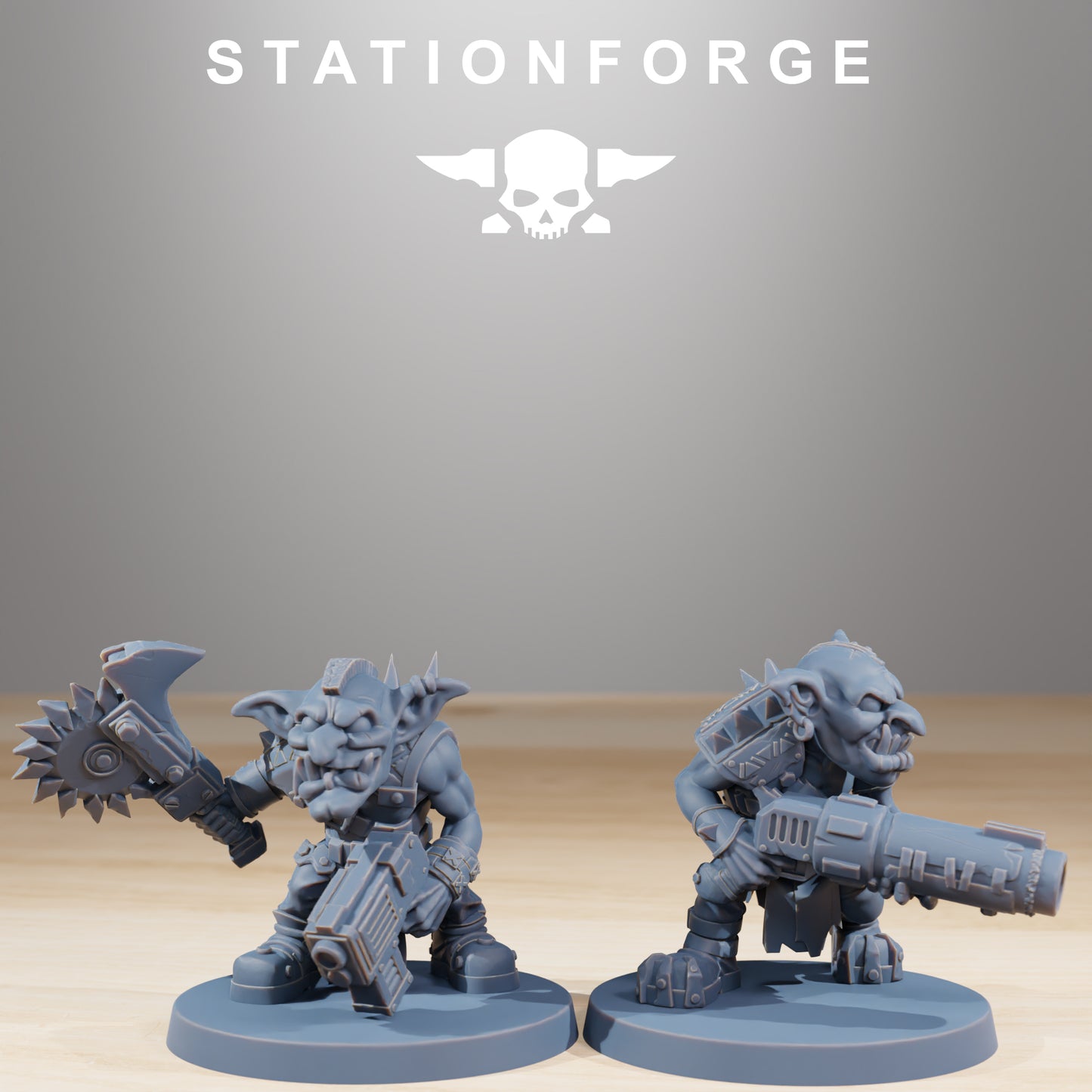 Berserkers Gobs | Space Orcs (11) - Stationforge | 3D-printed Miniatures