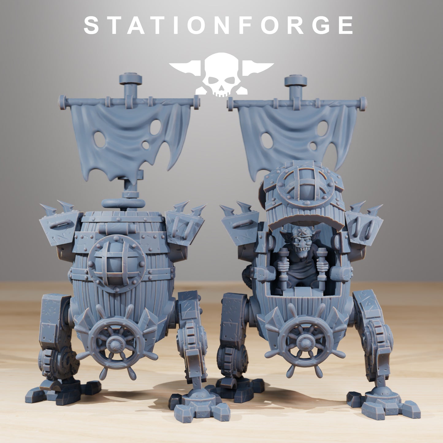 Pirate Bots Gobs | Space Orcs (4) - Stationforge | 3D-printed Miniatures