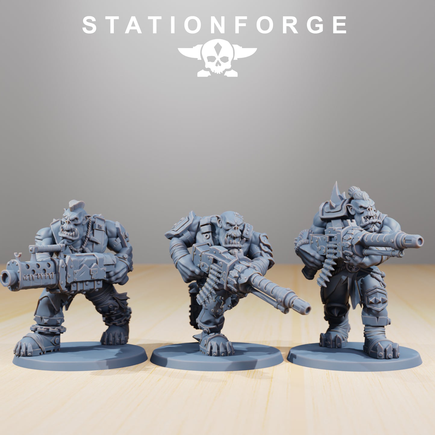Strappaz Orkaz | Space Orcs (10) - Stationforge | 3D-printed Miniatures