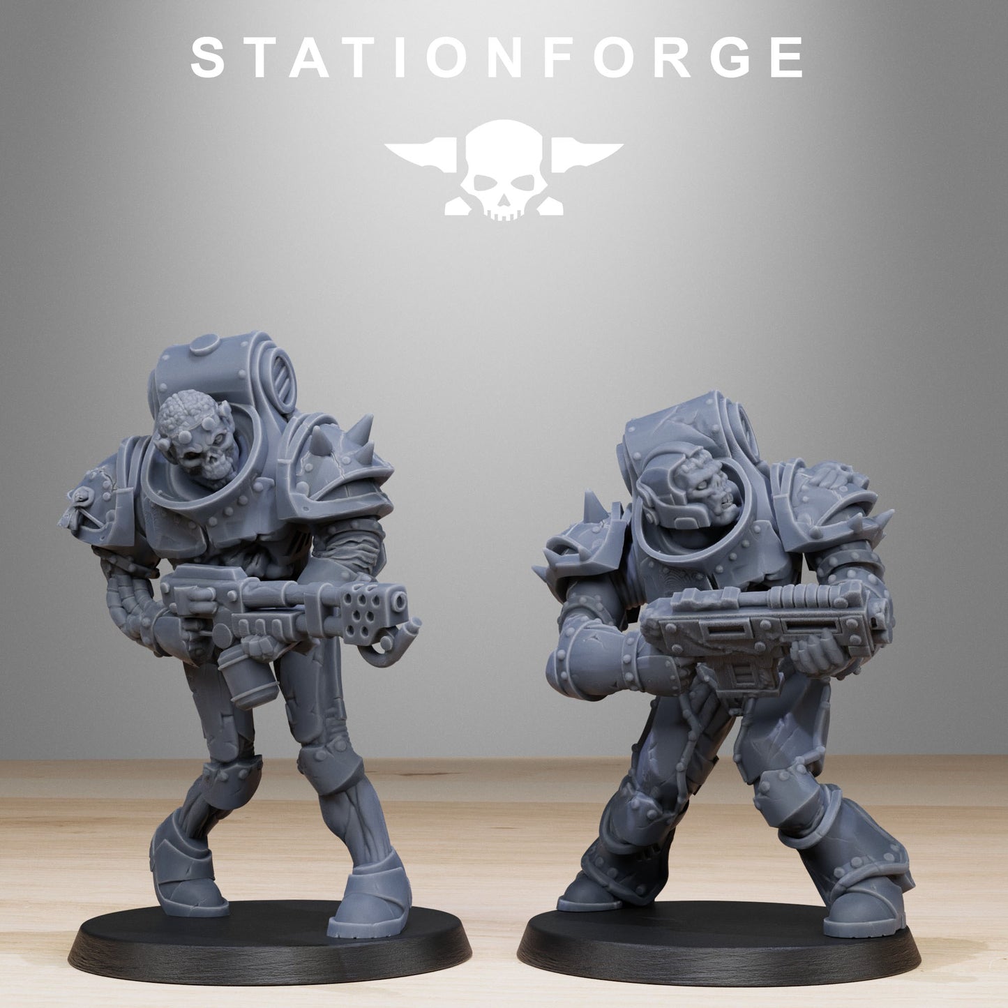 Corrupted Socratis Zombies | Chaos Knights (10) - Havoc Brothers - Stationforge - 3d Printed Mini Marines