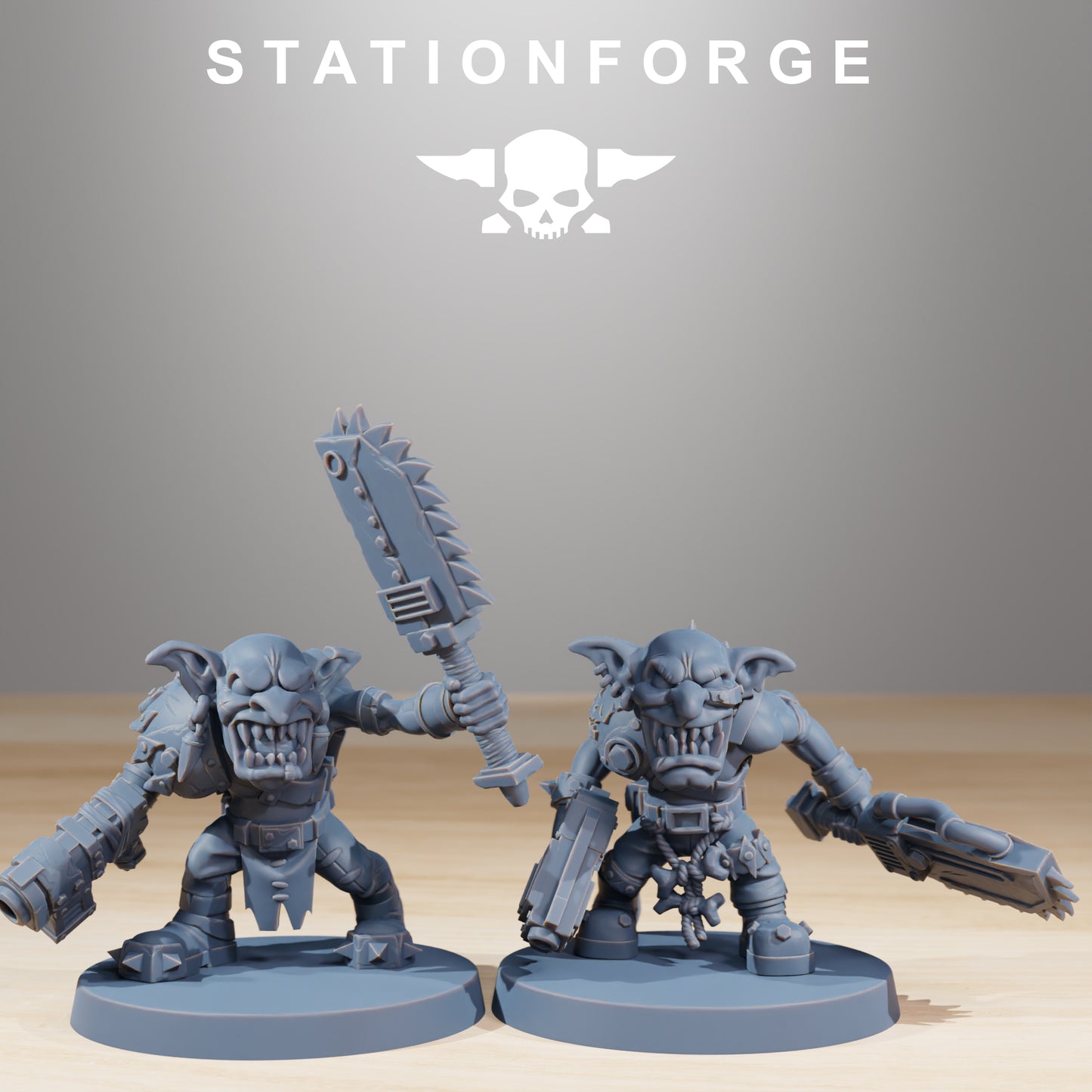 Berserkers Gobs | Space Orcs (11) - Stationforge | 3D-printed Miniatures