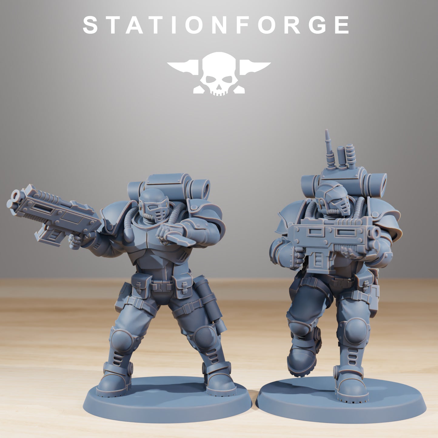 Socratis Light Infantry | Socratis Knights (10) - MKX Prime Brothers - Stationforge - 3d Printed Mini Marines
