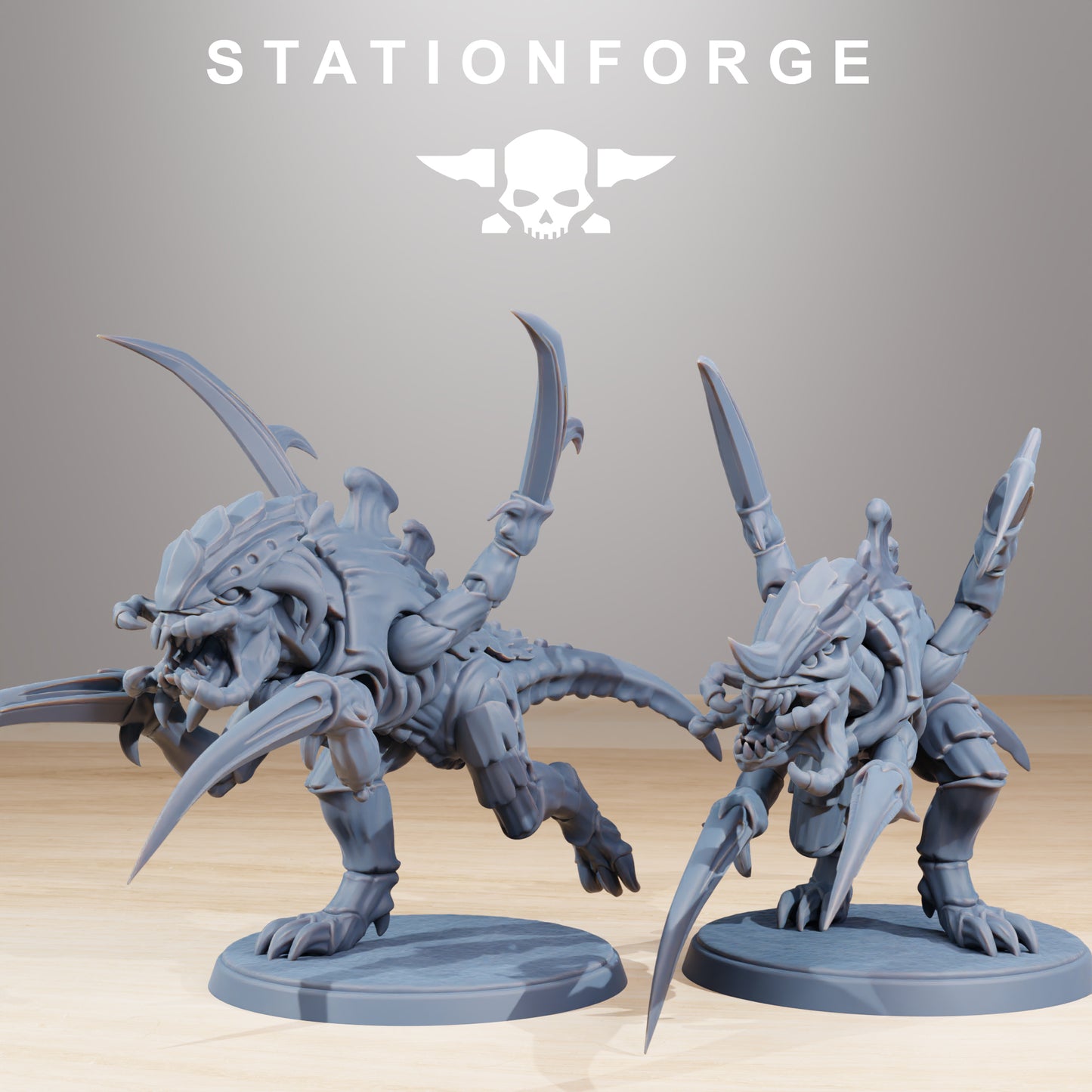 Xenarids Melee Infantry | Alien Hives (10) - Stationforge | 3D-printed Miniatures