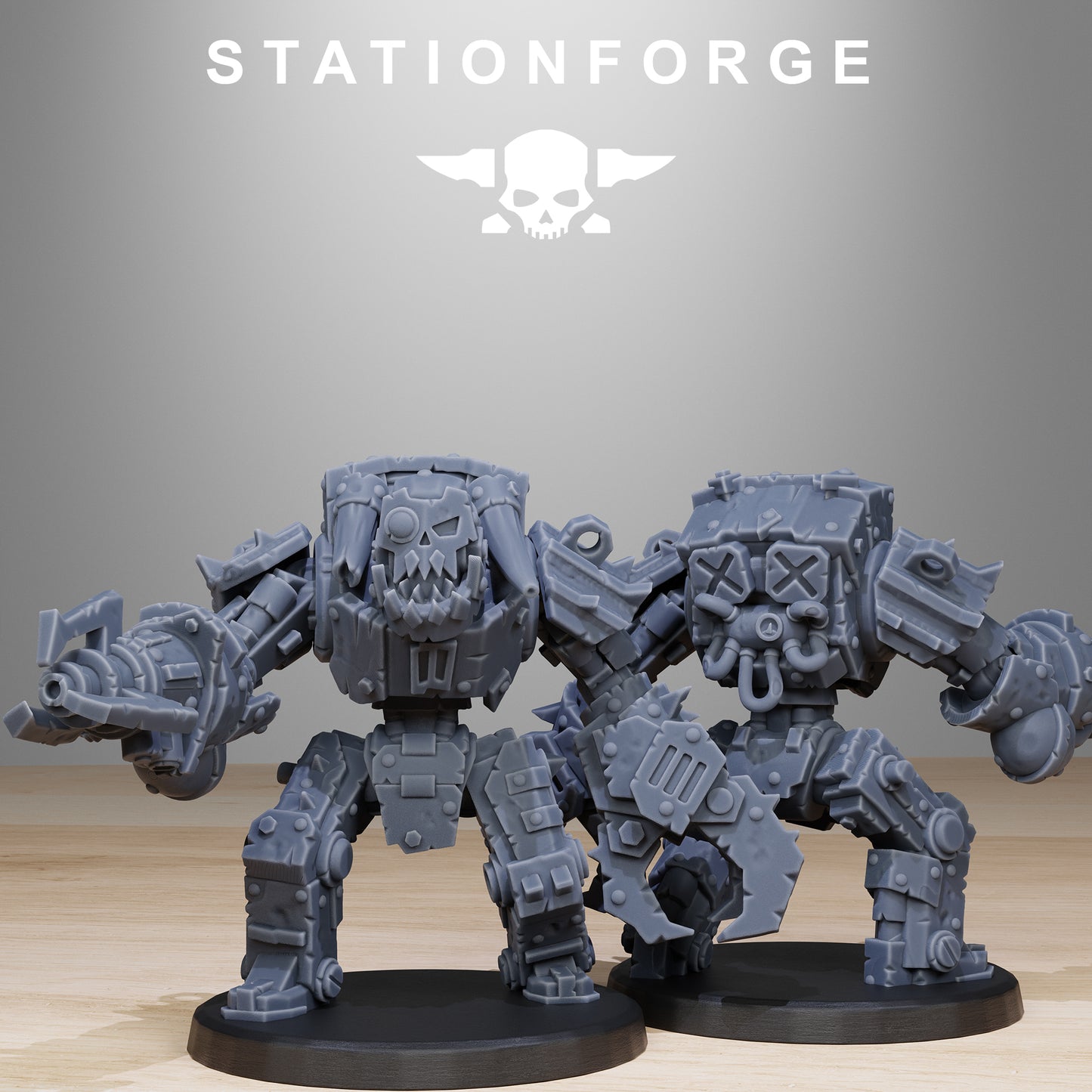 Orkaz Bots Infantry | Space Orcs (10) - Stationforge | 3D-printed Miniatures