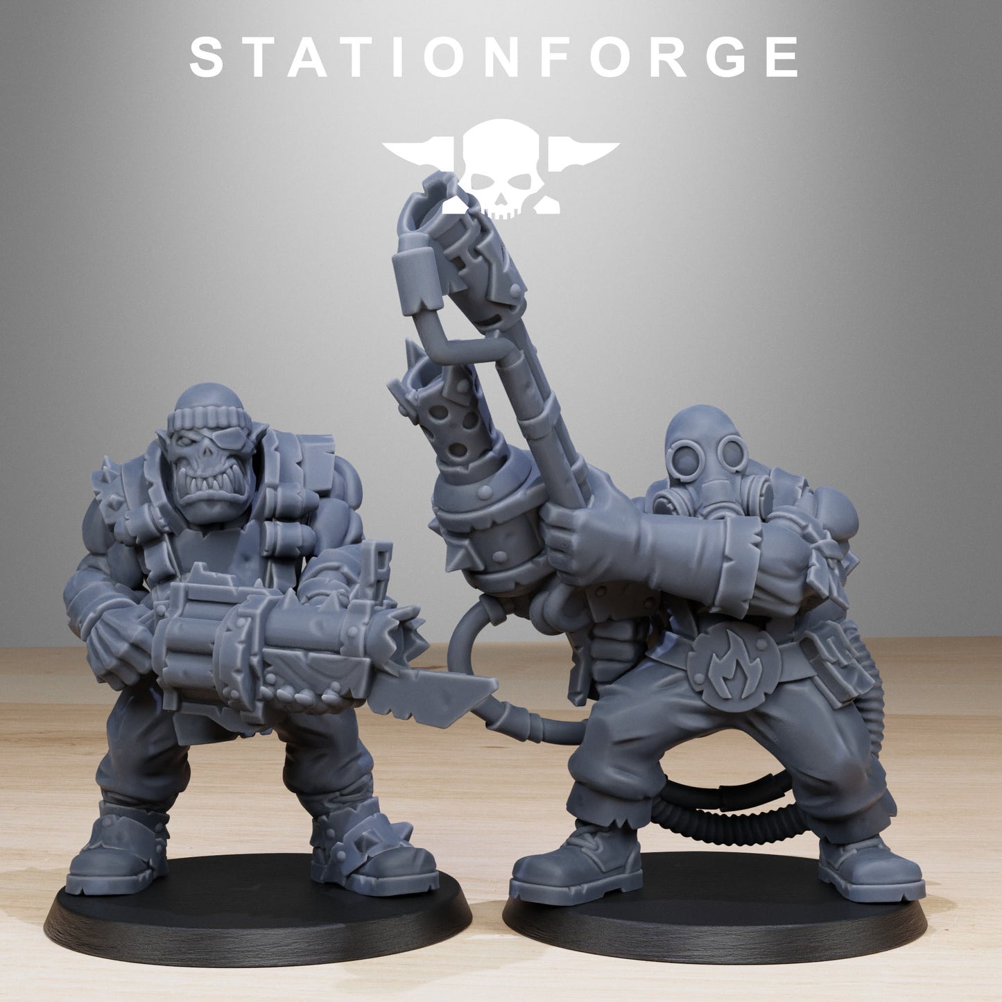 Team Fighters Orkaz | Space Orcs (11) - Stationforge | 3D-printed Miniatures