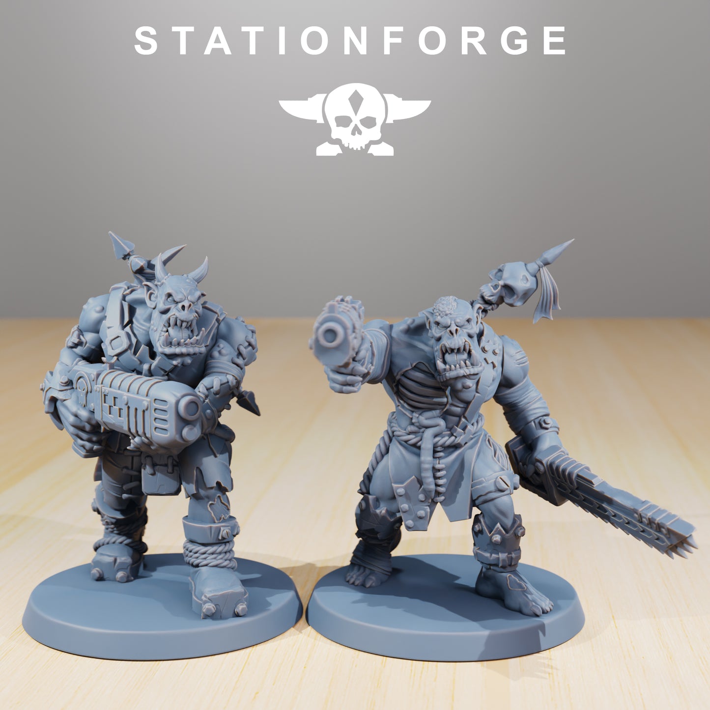 Plague Spredaz Orkaz | Space Orcs (10) - Stationforge | 3D-printed Miniatures