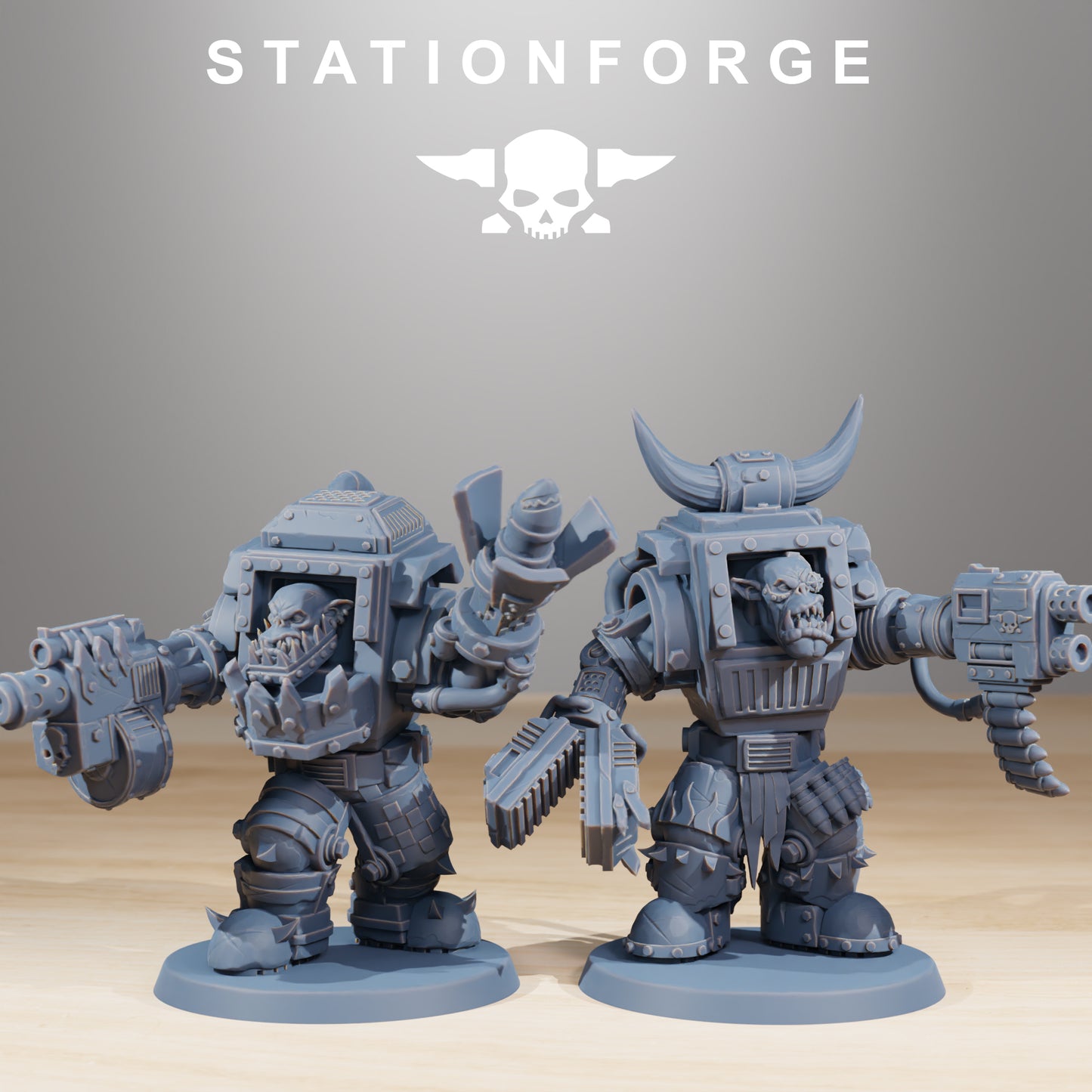 Steelbrutes Orkaz | Space Orcs (10) - Stationforge | 3D-printed Miniatures