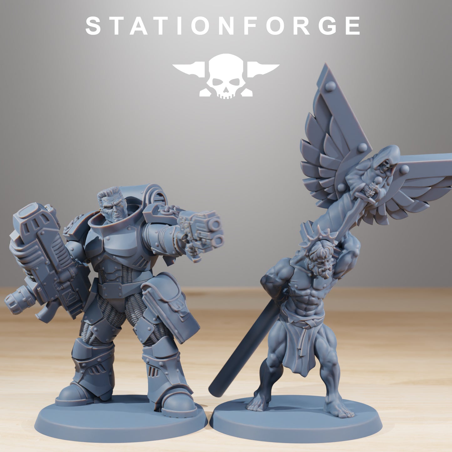 Socratis Reinforcers | Socratis Knights (10) - MKX Prime Brothers - Stationforge - 3d Printed Mini Marines