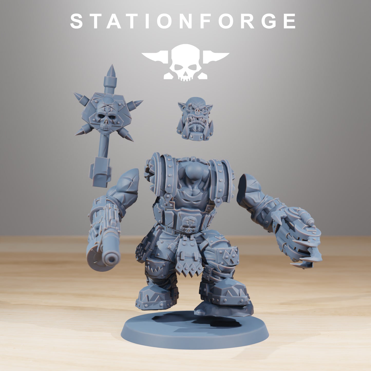 Skullkrushers Orkaz | Space Orcs (10) - Stationforge | 3D-printed Miniatures