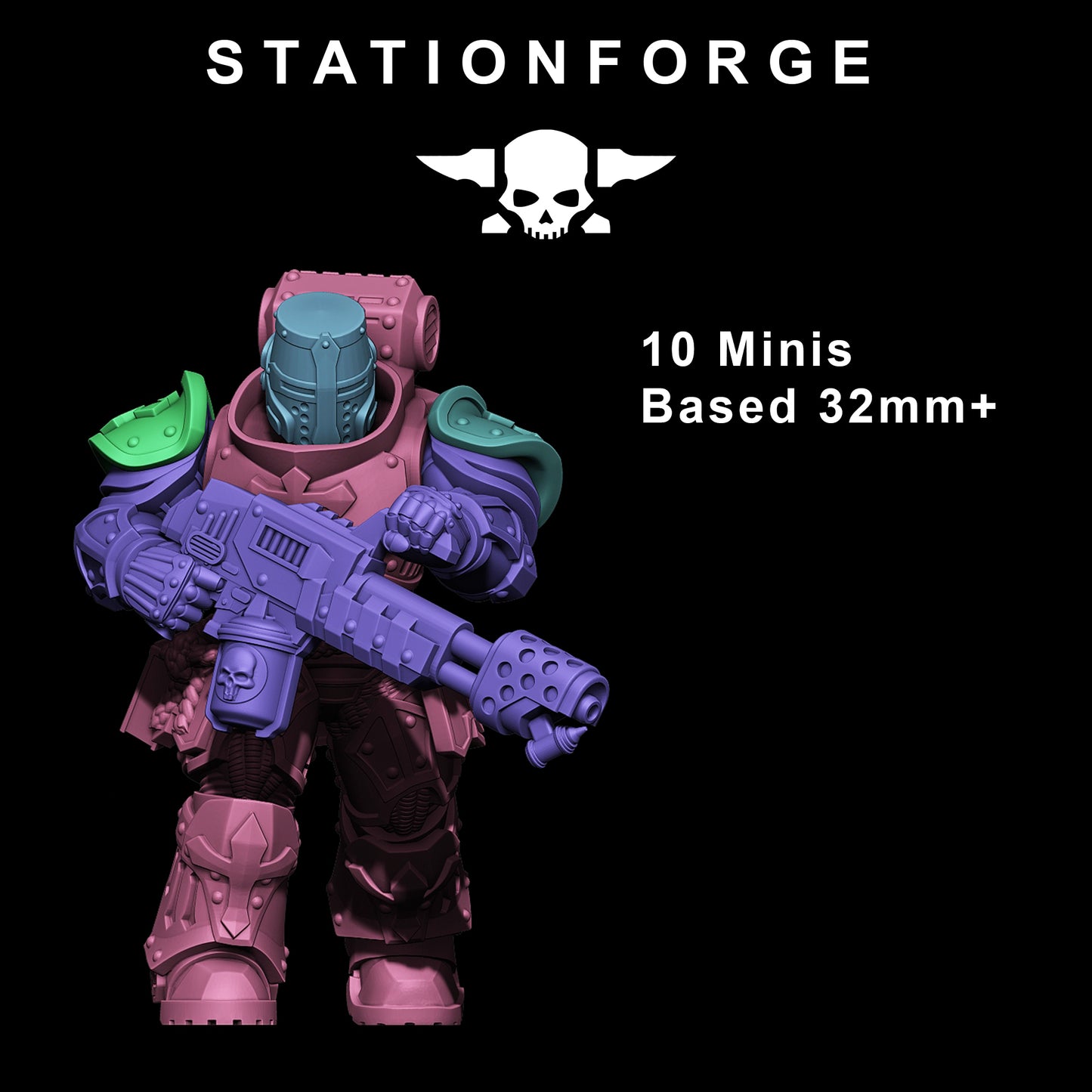 Socratis Zealots | Socratis Knights (10) - MKX Prime Brothers - Stationforge - 3d Printed Mini Marines