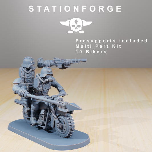 Grimguard Deathbikers (10) | Empire Guard - Human Defense Force - Stationforge