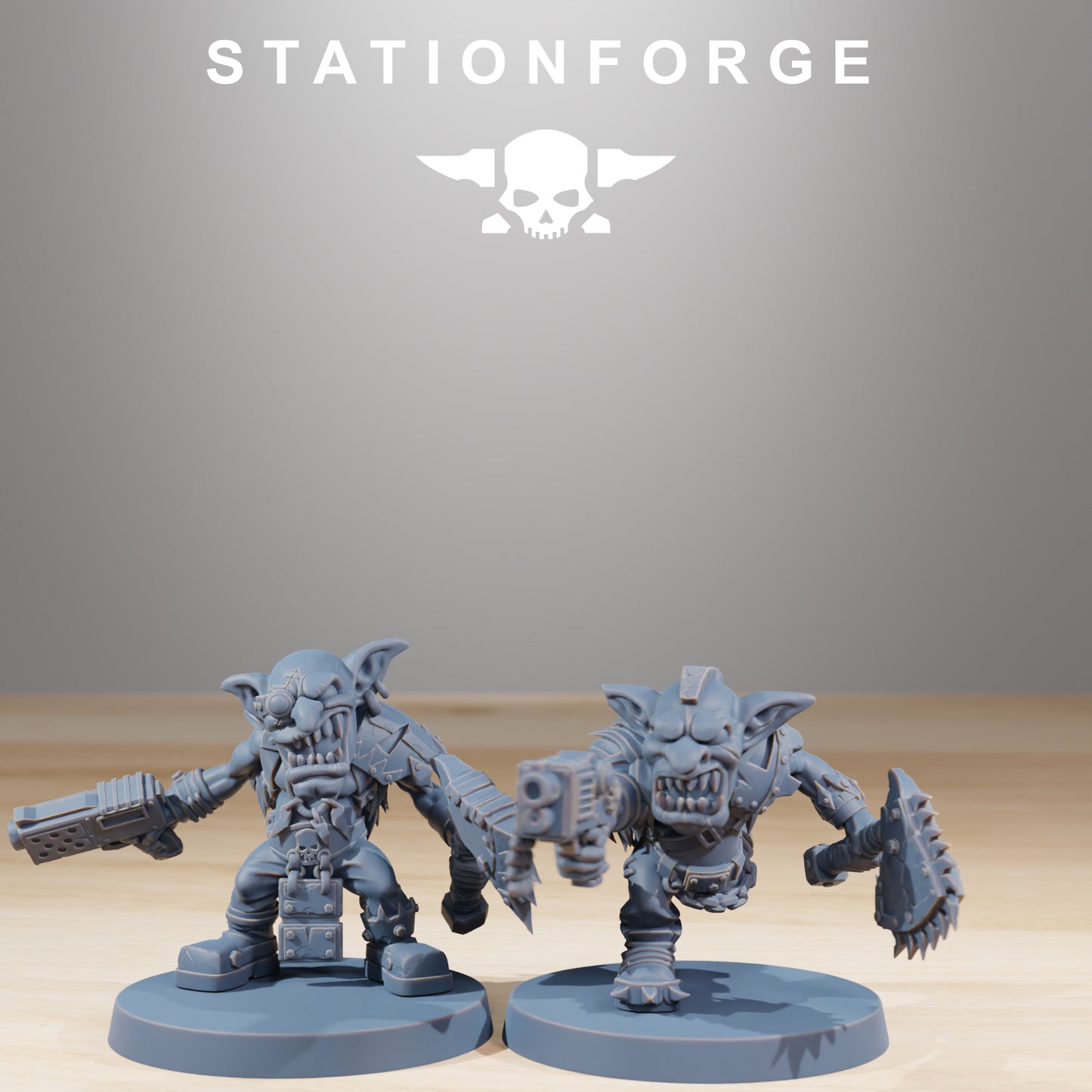 Berserkers Gobs | Space Orcs (11) - Stationforge | 3D-printed Miniatures