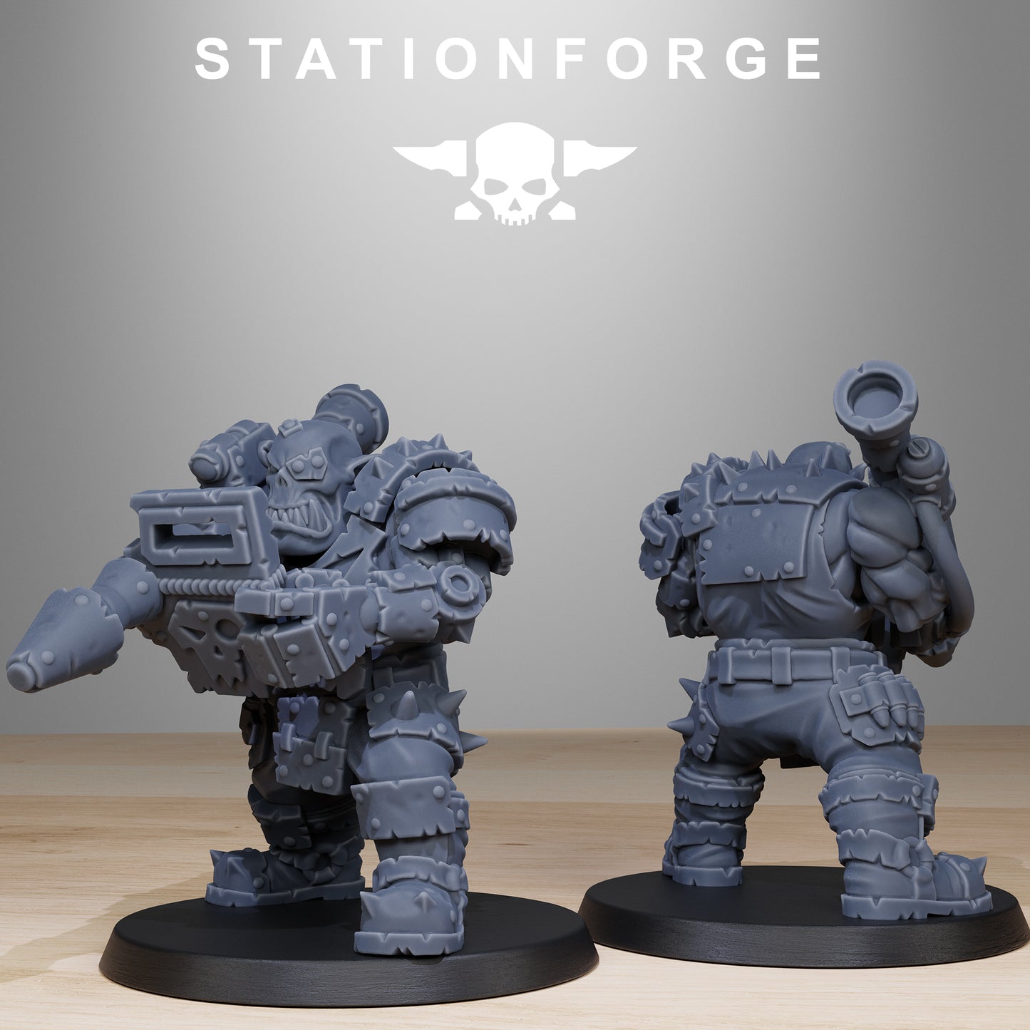 Smashers Orkaz | Space Orcs (8) - Stationforge | 3D-printed Miniatures