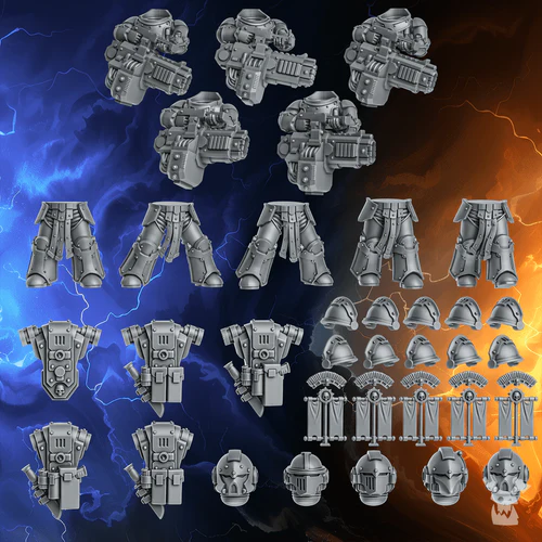 Princeps Cohort Heavy Weapons Squad | Millennium Wars (5) - Battle Brothers - DakkaDakka - 3D Printed Mini Marines
