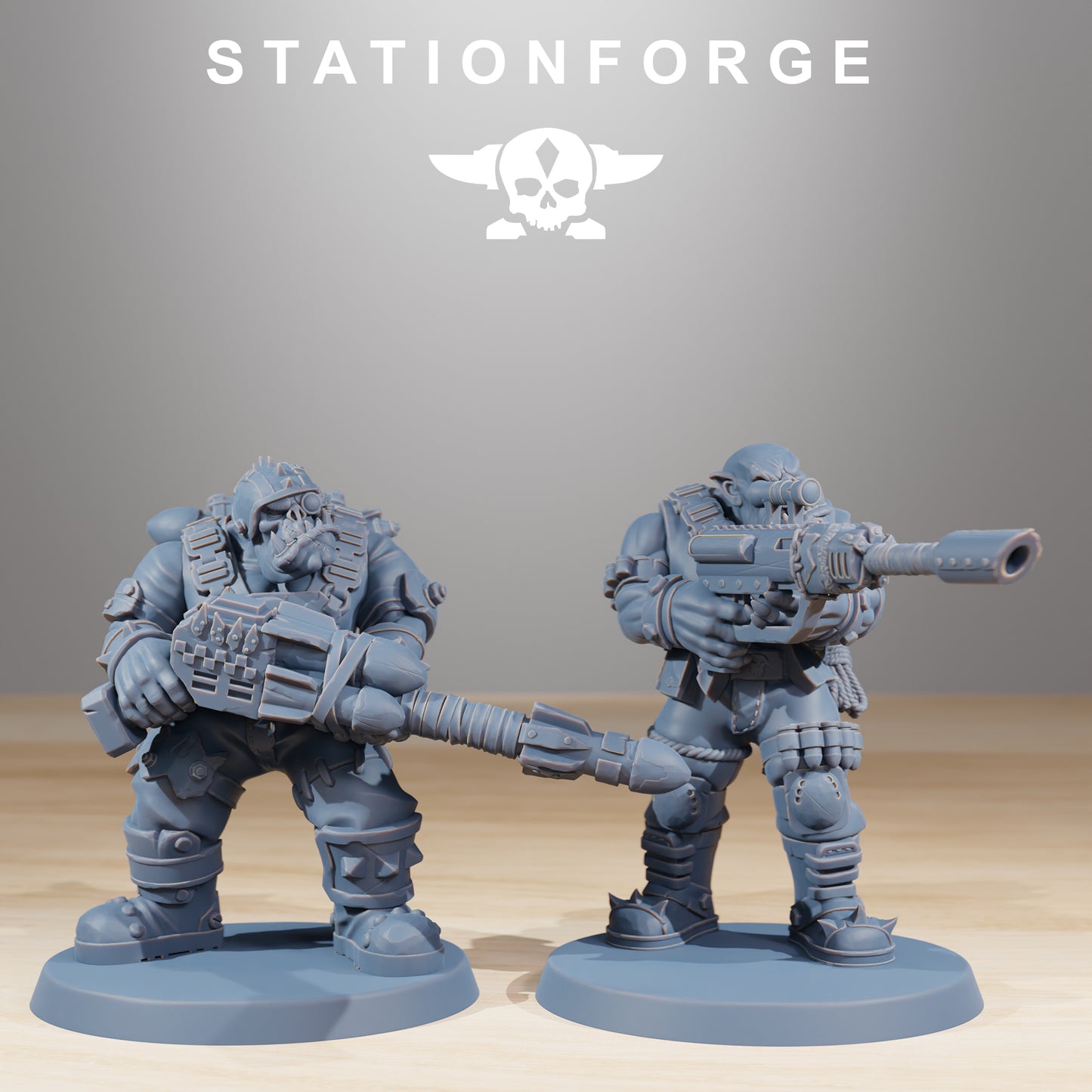Skillers Orkaz | Space Orcs (12) - Stationforge | 3D-printed Miniatures