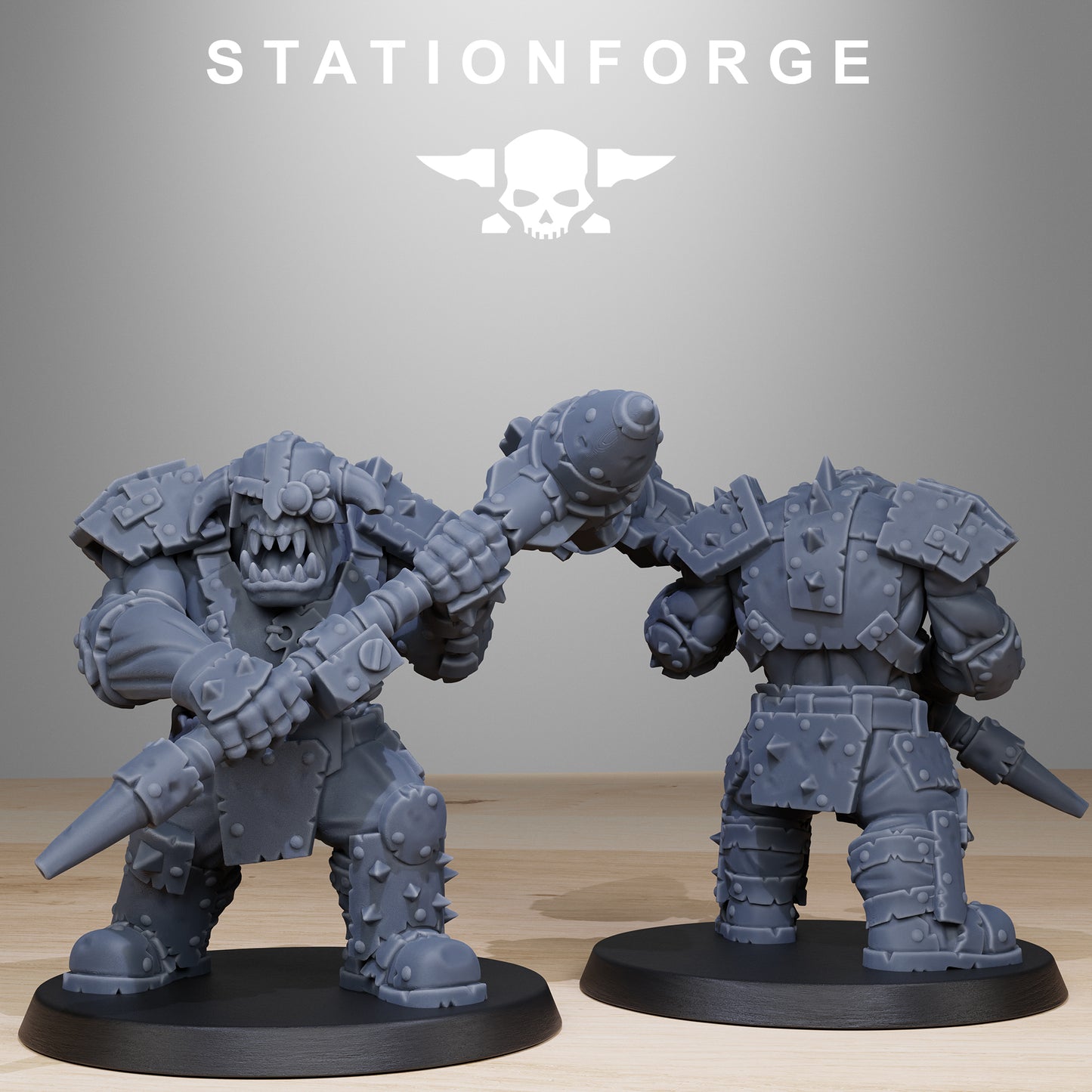 Smashers Orkaz | Space Orcs (8) - Stationforge | 3D-printed Miniatures