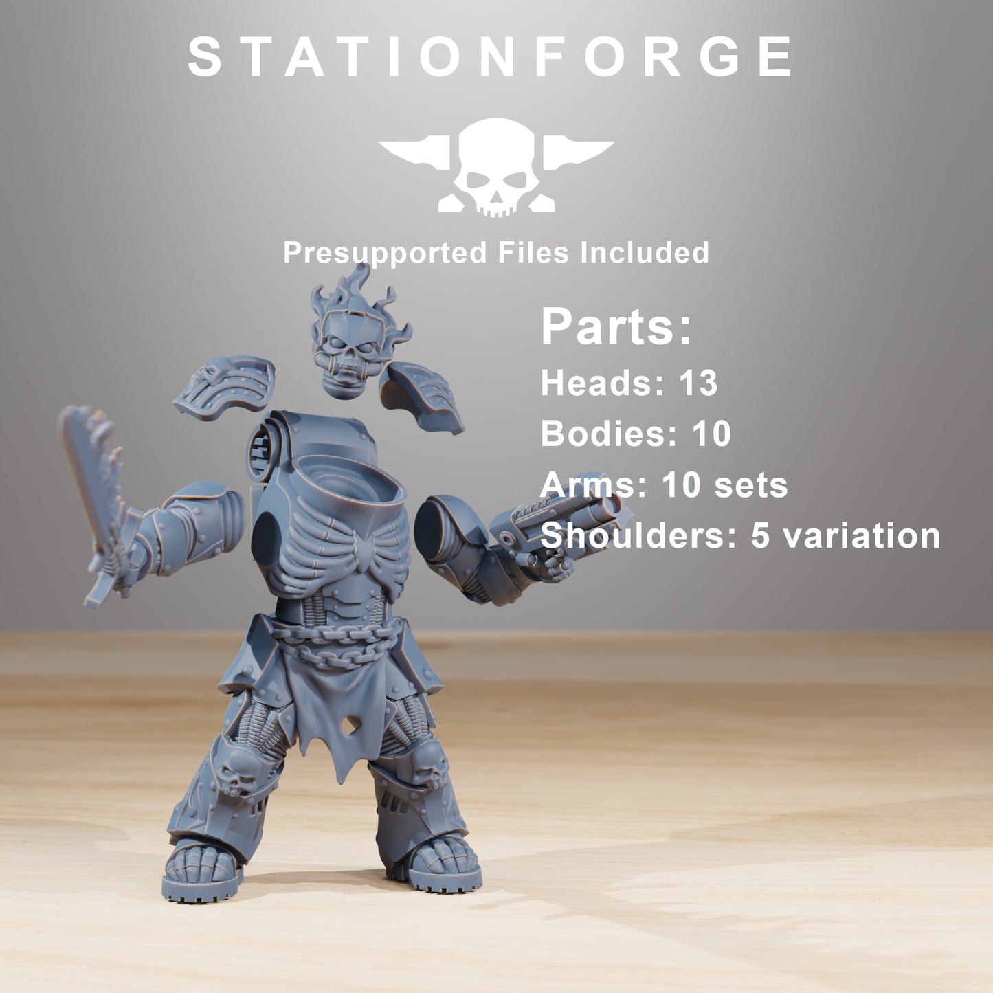 Socratis Doom Reapers | Socratis Knights (10) - MKX Prime Brothers - Stationforge - 3d Printed Mini Marines