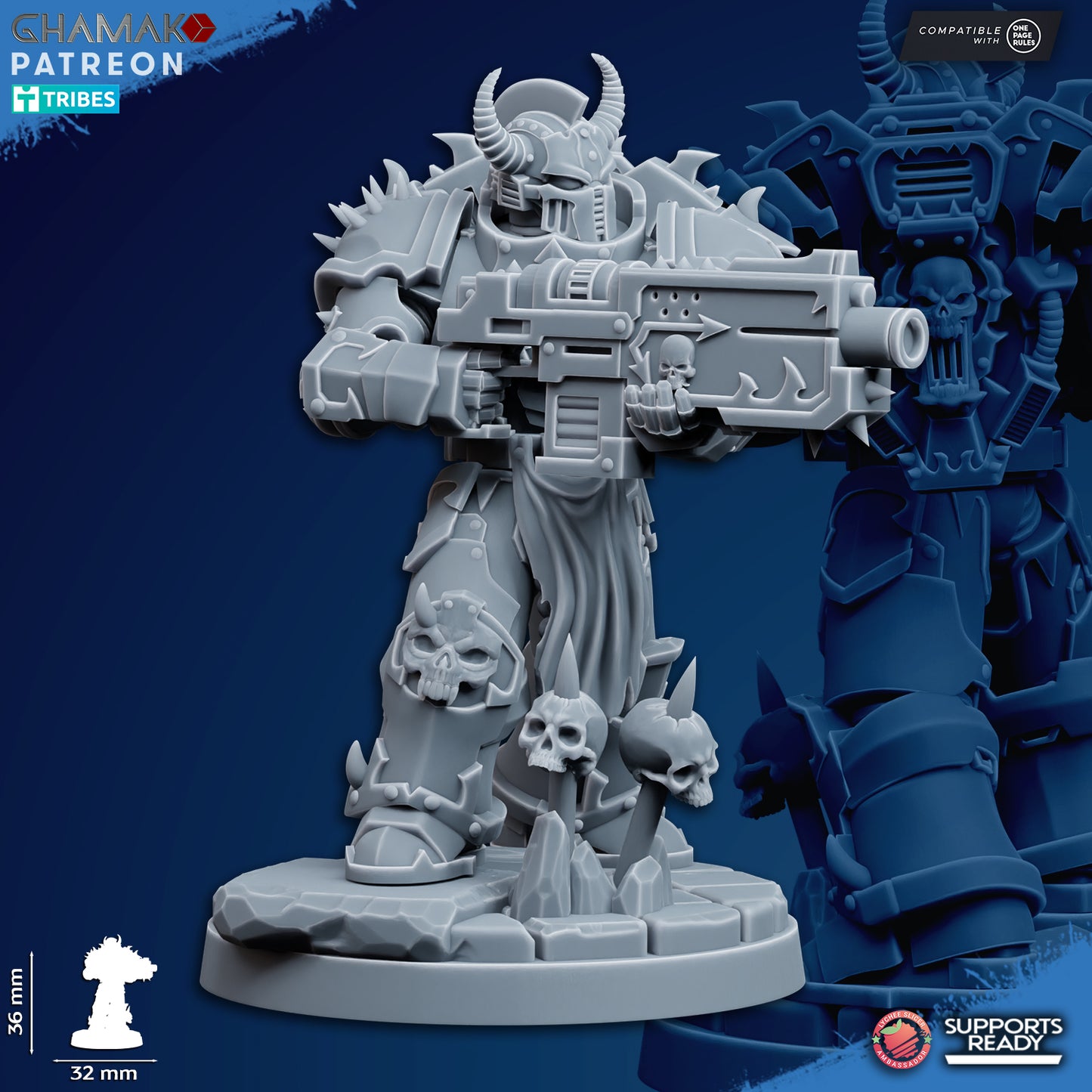 Traitor Militum | Heretic Knights (10)  - Havoc Brothers - Ghamak - 3D Printed Mini Marines