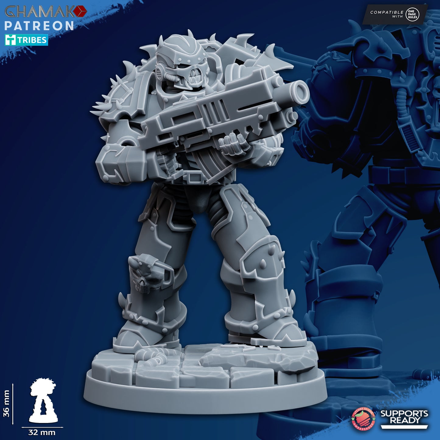 Traitor Militum | Heretic Knights (10)  - Havoc Brothers - Ghamak - 3D Printed Mini Marines