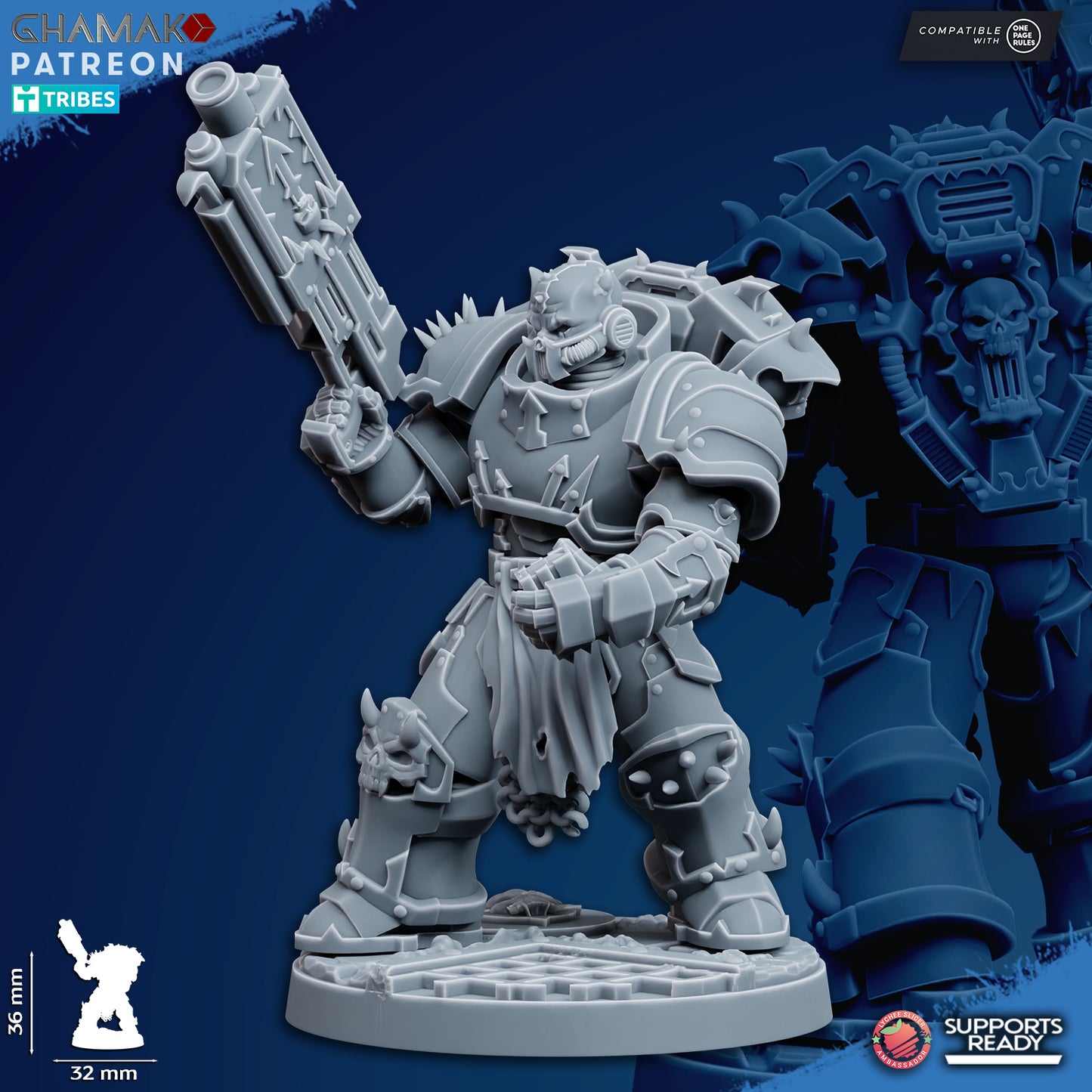Traitor Militum | Heretic Knights (10)  - Havoc Brothers - Ghamak - 3D Printed Mini Marines