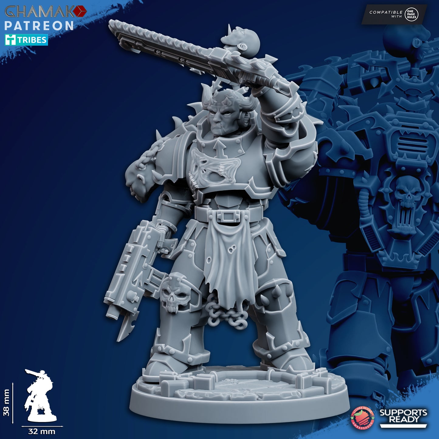 Traitor Militum | Heretic Knights (10)  - Havoc Brothers - Ghamak - 3D Printed Mini Marines
