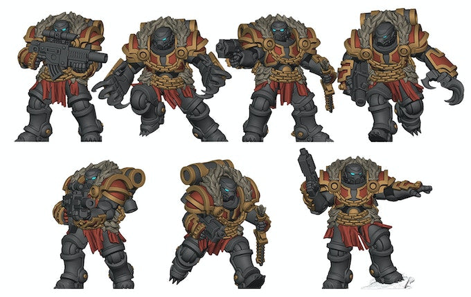 Makwa Marines Squad | Space Bears (10) - MKX Prime Brothers - Tabletop Time - 3d Printed Mini Marines
