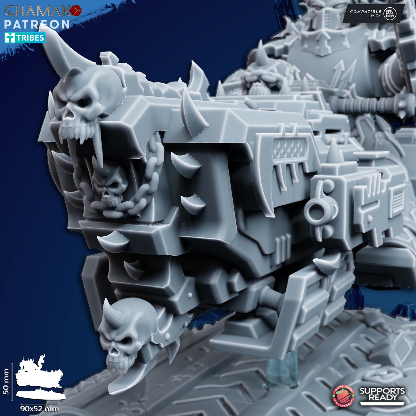 Traitor Grav-Bikes | Heretic Knights (3)  - Havoc Brothers - Ghamak - 3D Printed Mini Marines
