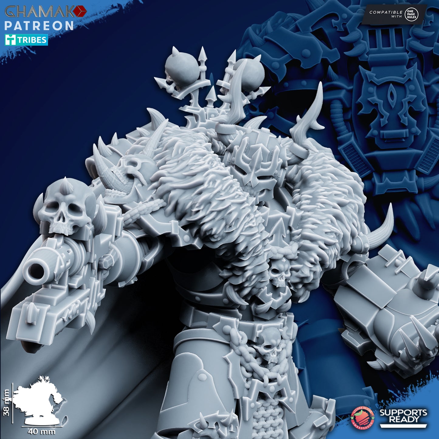 Traitor Lord | Chaos Knights (1)  - Havoc Brothers - Ghamak - 3D Printed Mini Marines