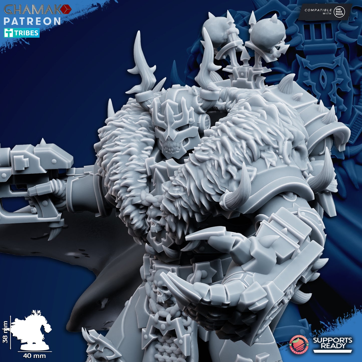 Traitor Lord | Chaos Knights (1)  - Havoc Brothers - Ghamak - 3D Printed Mini Marines