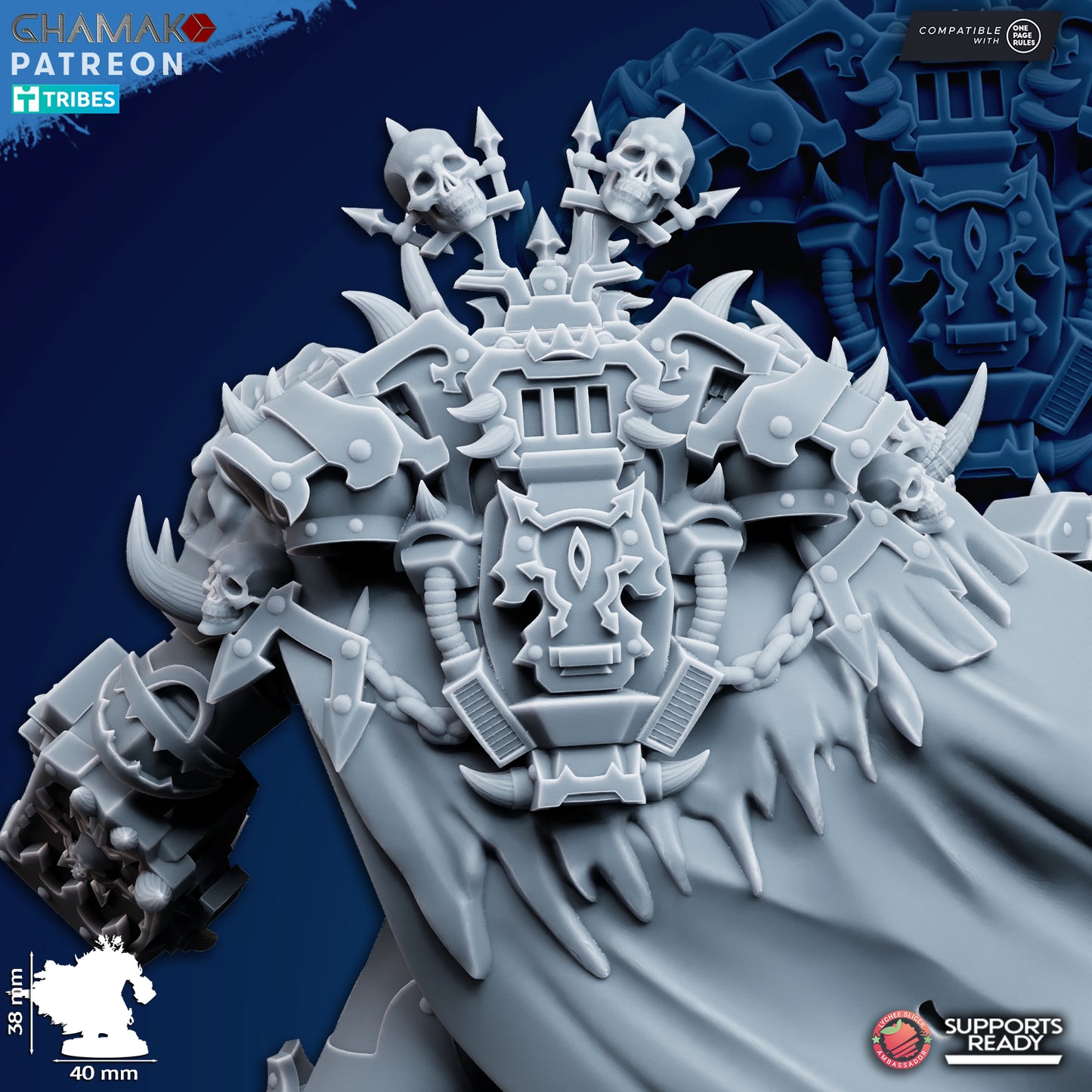 Traitor Lord | Chaos Knights (1)  - Havoc Brothers - Ghamak - 3D Printed Mini Marines