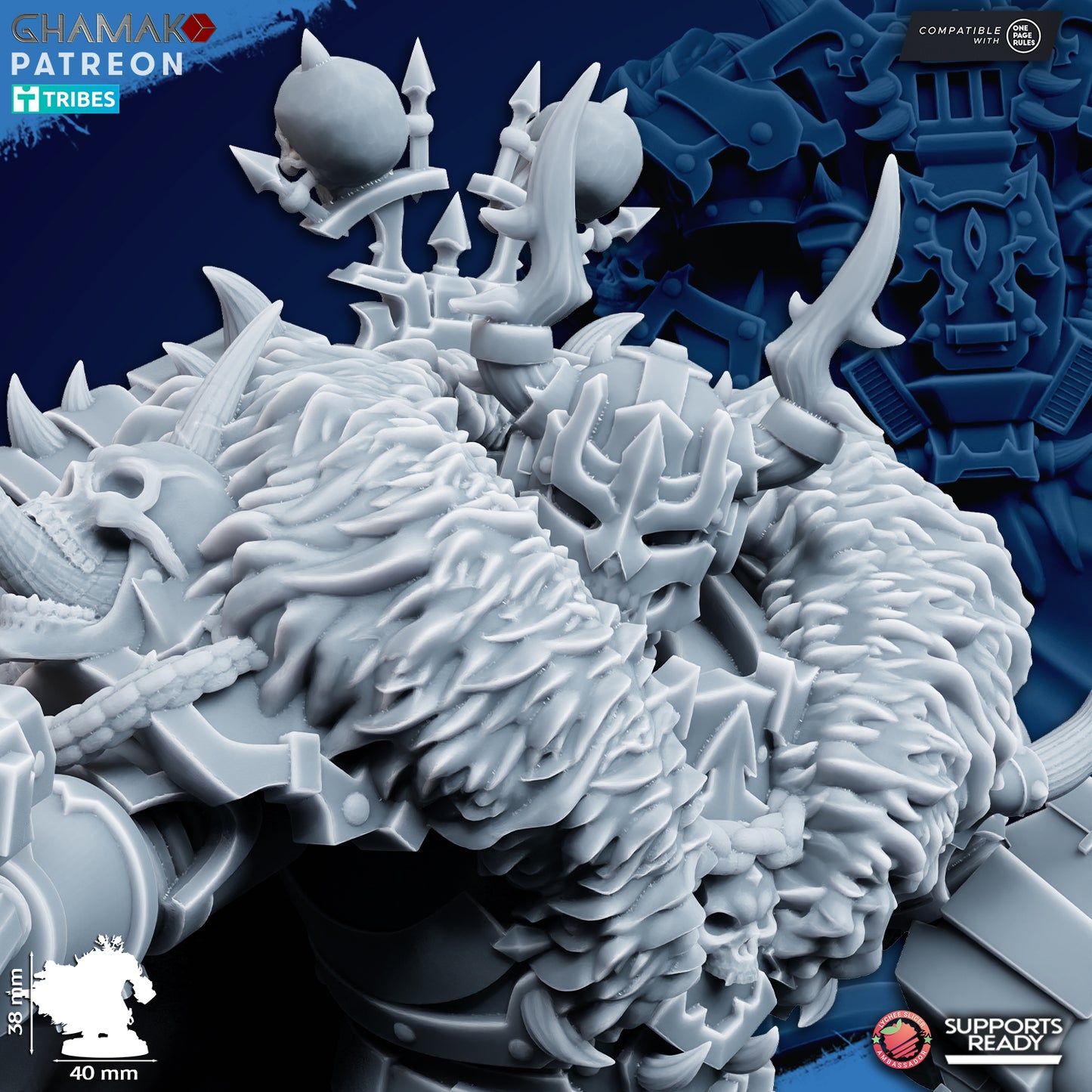 Traitor Lord | Chaos Knights (1)  - Havoc Brothers - Ghamak - 3D Printed Mini Marines