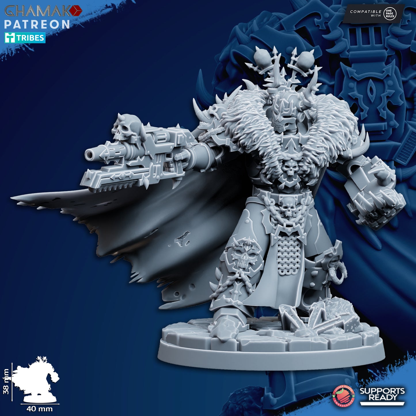 Traitor Lord | Chaos Knights (1)  - Havoc Brothers - Ghamak - 3D Printed Mini Marines