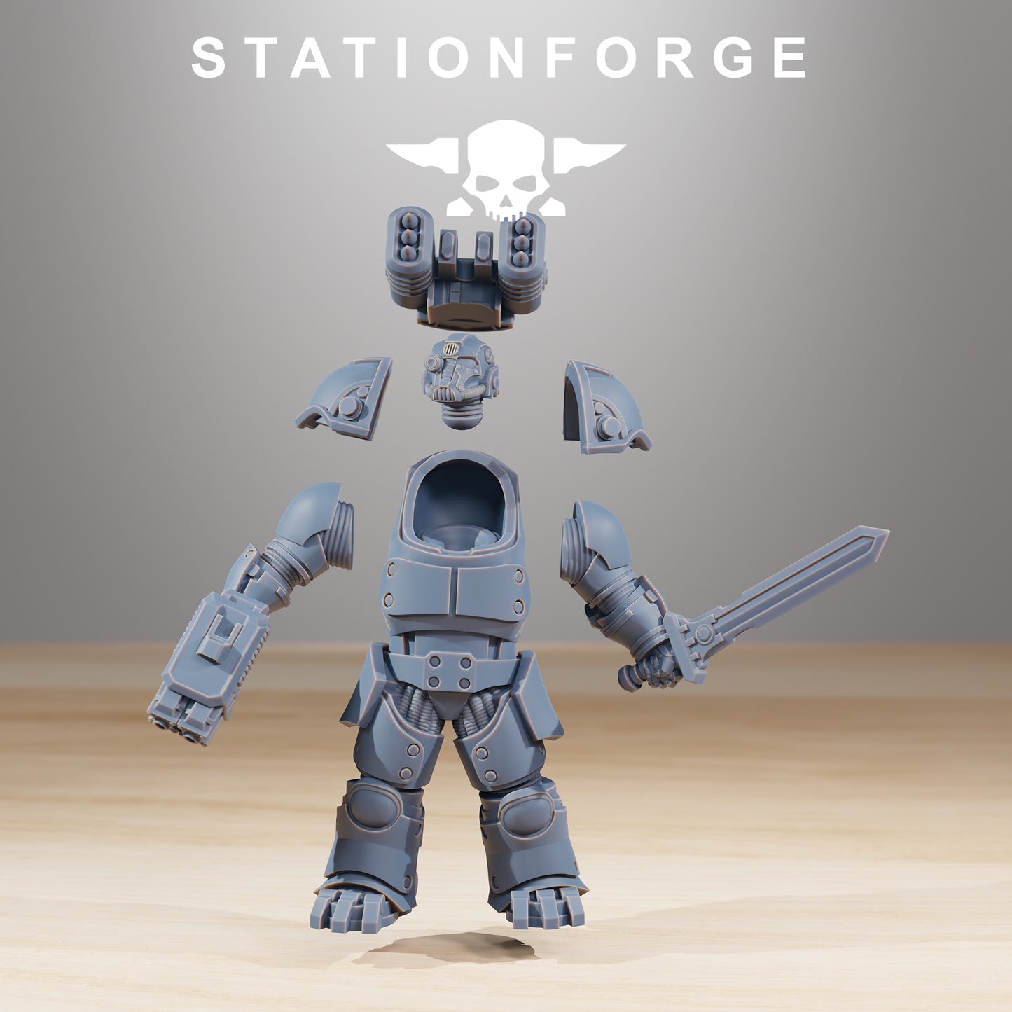 Socratis Vanguard | Socratis Knights (10) - MKX Prime Brothers - Stationforge - 3d Printed Mini Marines
