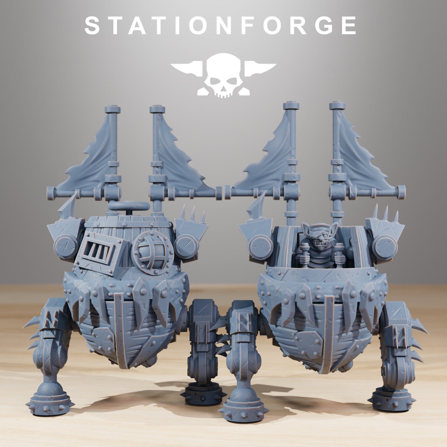 Pirate Bots Gobs | Space Orcs (4) - Stationforge | 3D-printed Miniatures