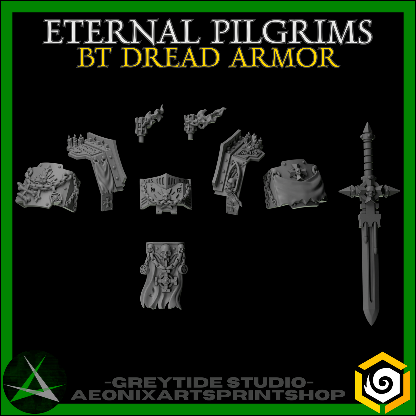 Templar Dread Armor Eternal Crusaders |Battle Brothers - Greytide - Miniatures