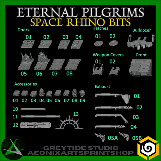 Transport Vehicle Bits Eternal Pilgrims/Crusaders | (1) Battle Brothers - Greytide - Miniatures