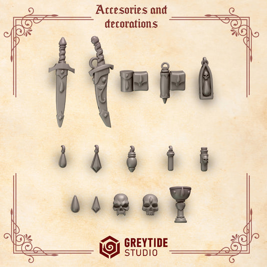 Accessories and Decorations Crimson Lords | (Pack) - Battle Brothers - Greytide - Miniatures