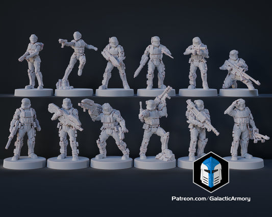 Marine Drop Shock Troopers (12) - UNSC - Ringworld - Galactic Armory