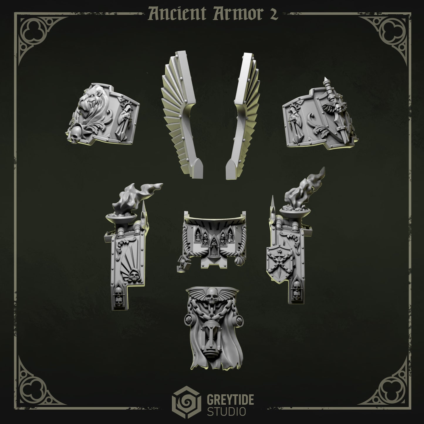 Lion Dread Armor Eternal Pilgrims | Battle Brothers - Greytide - Miniatures