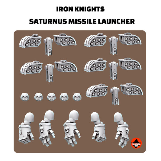 Iron Knights Panzer-S Missile Launchers | Galaxy Marines Bits (5) - Havoc Brothers - Tortugabay - 3D Printed Mini Marines