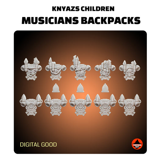 M4 Empire Children Backpacks | Galaxy Marines Bits (10) - MKIV Havoc Brothers- Tortugabay - 3d Printed Mini Marines