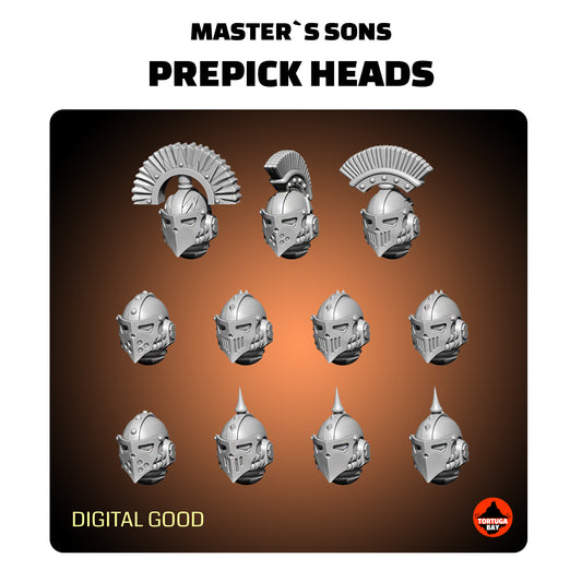 M2 MS Prepick Helmets | Galaxy Marines Bits (11) - Havoc Brothers - Tortugabay - 3D Printed Mini Marines