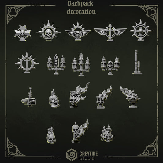 Backpack Decorations Eternal Pilgrims | Battle Brothers - Greytide - Miniatures