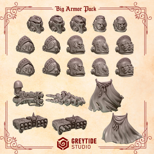 Big Armor Pack Crimson Lords | Battle Brothers - Greytide - Miniatures