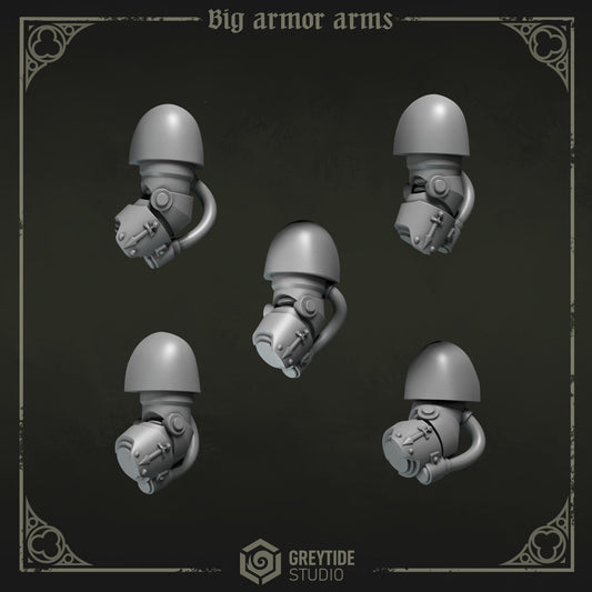 Big Armor Arms Eternal Pilgrims | (5) - Battle Brothers - Greytide - Miniatures