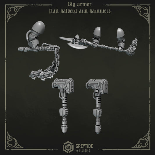 Big Armor Weapons 1 Eternal Pilgrims | (4) - Battle Brothers - Greytide - Miniatures