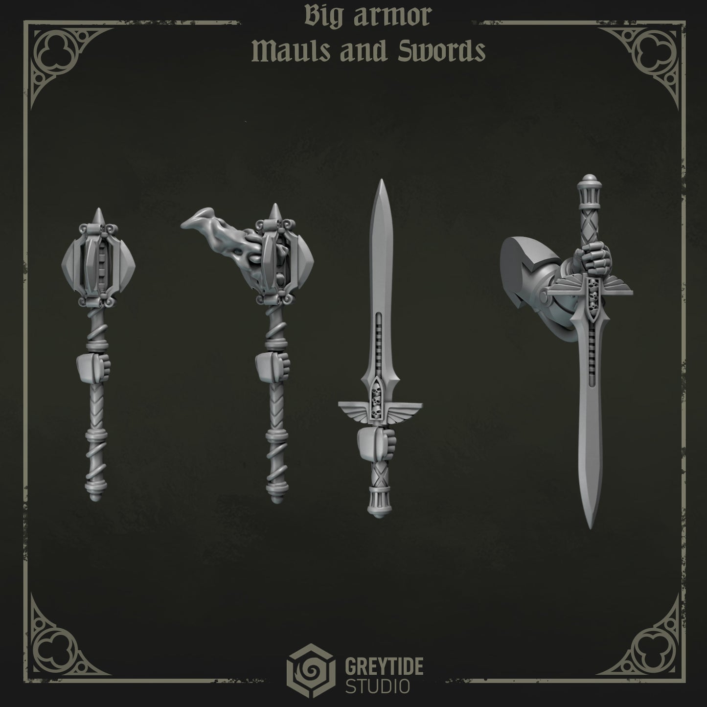 Big Armor Weapons 2 Eternal Pilgrims | (5) - Battle Brothers - Greytide - Miniatures